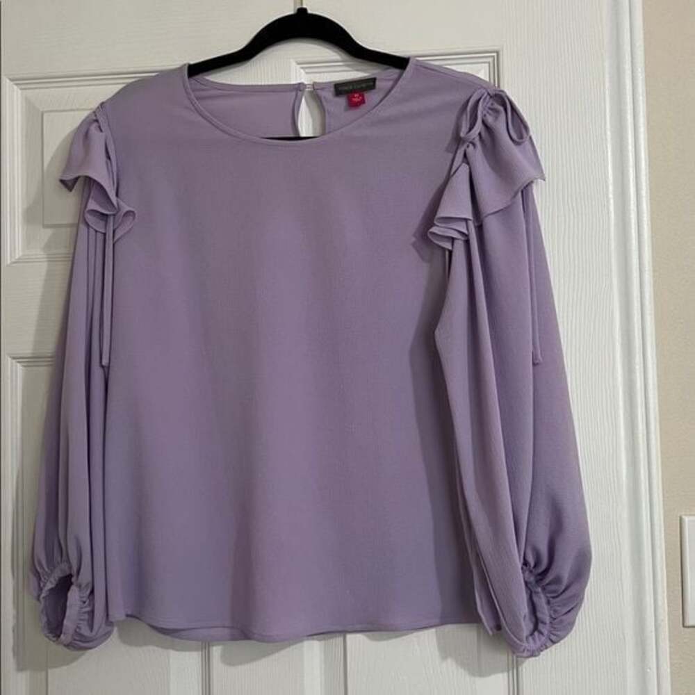 Vince Camuto Lilac Textured Blouse